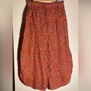 The Odells button front midi skirt